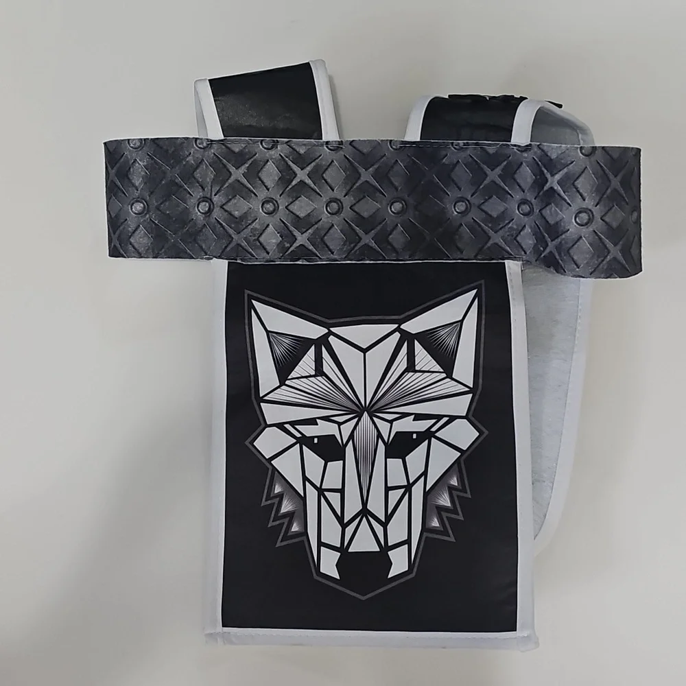Target Hyde and Eek! Kids L Winter Wolf Ninja Costume - Black, Gray, White EUC